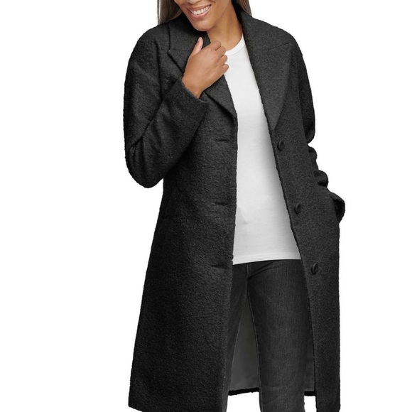 *NEW* Kenneth Cole Boucle Wrap Trench Coat - Picture 2 of 16